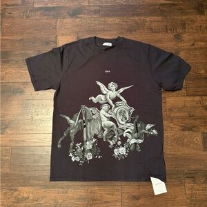 Off-White Black Cherub Graphic Tee
